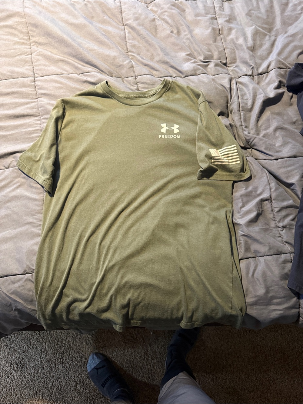 Under Armour Men’s Freedom Short Sleeve Tee — Olive